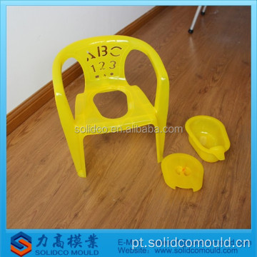 Molde de injeção de tampa de assento no banheiro para bebês de plástico